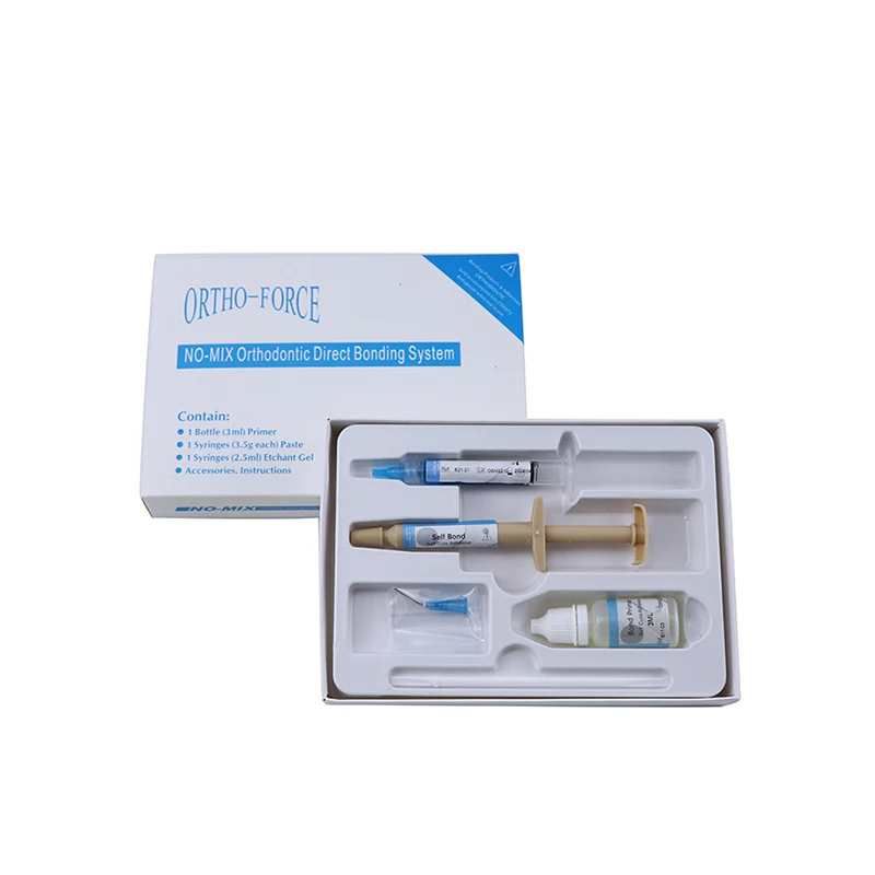 Dental NO-MIX Direct Bonding System Adhesive Dentista Light Cure Glue Orthodontics Self Light Cure Adhesive