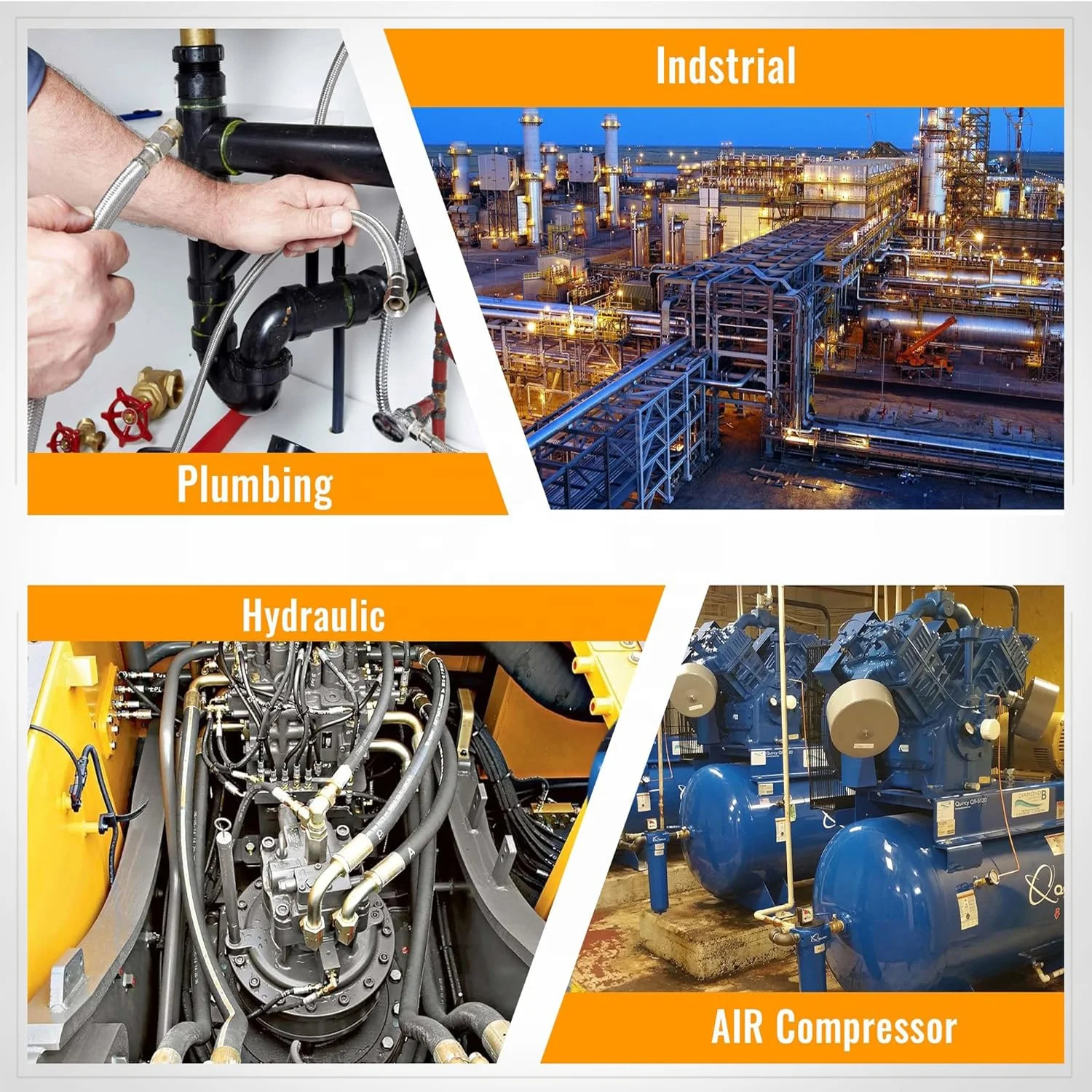 Lanlang Brass Pipe Plug Male Thread Hex Internal Head Socket Fitting Water Air Fuel Pipeline Brass Fitting