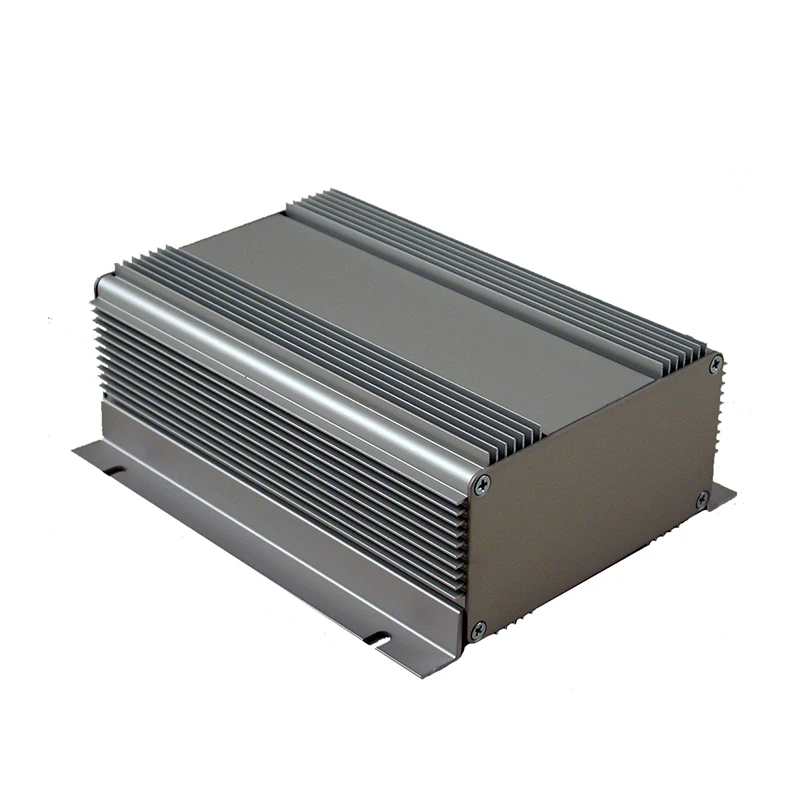 Custom Extrusion Profile Factory Black Anodized Extruded Aluminum Heatsink Aluminium Heat Sink Electronic Enclosure Box Case