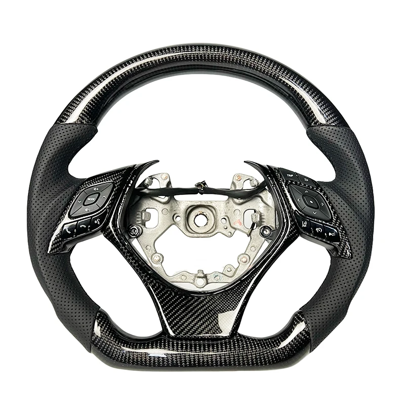 Personalized customized genuine carbon fiber sports steering wheel For Toyota CHR modified carbon fiber steering wheel
