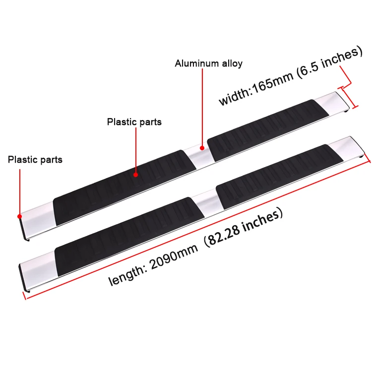 Side Step Running Boards for Dodge Ram 1500 2500 3500 Auto Parts 2009 to 2023