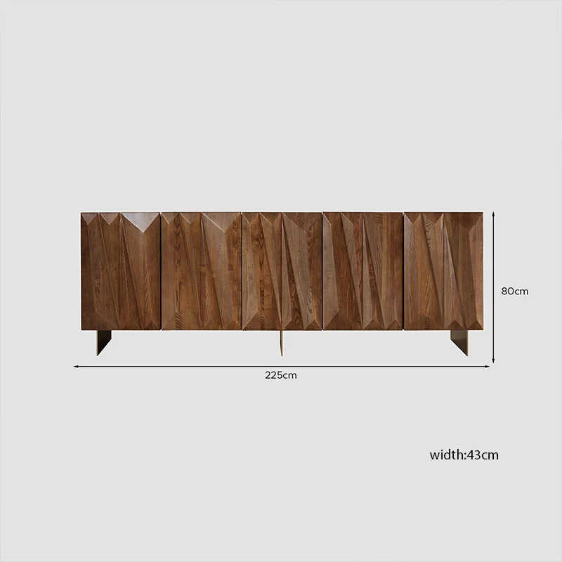 Современная деревянная Буфетная доска на заказ роскошный высококачественный шкаф для хранения 5 дверей кухни столовой