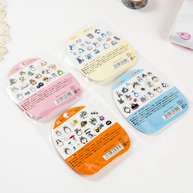 Kawaii My Neighbor Totoro DIY Clear Stickers Decorative Scrapbooking Diary Album Stick Label Decor PVC