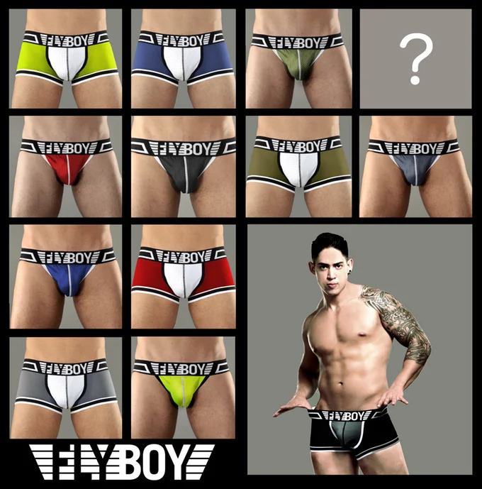 Custom brand name breathable nylon mesh fabric man boxer briefs underwear athletic sports trunks for men