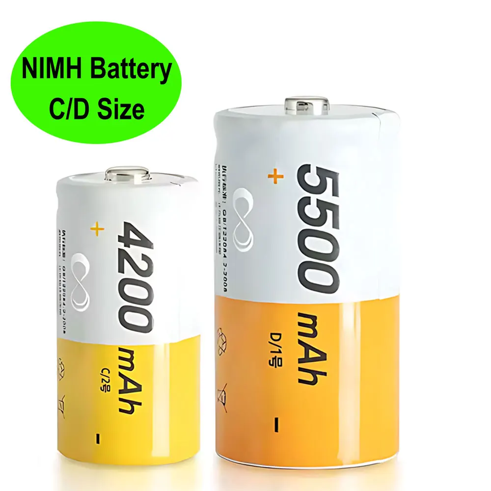 Factory nickel metal hydride batteries (ni-mh) ni-mh size d 2.4v 3.6v 4.8v 6v 8.4v 9v nimh battery pack