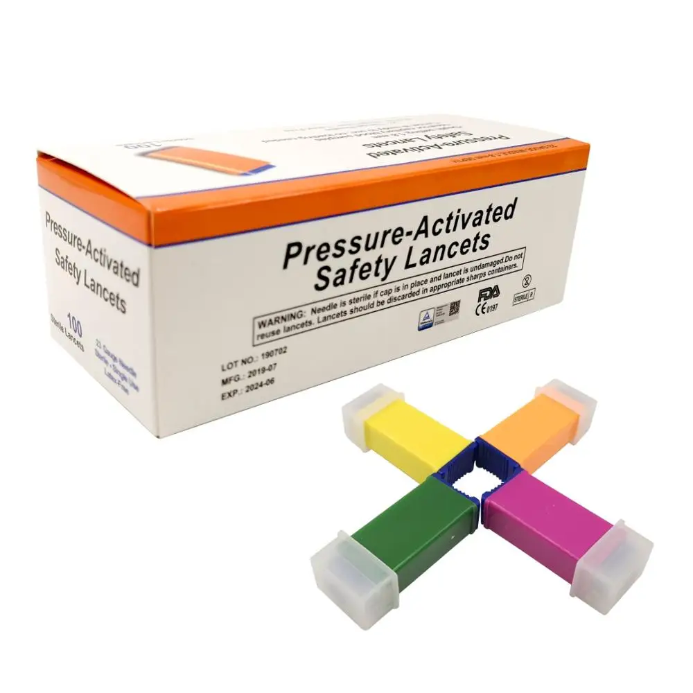 Hot Sale Sterile Pressure Activated Saftey Lancets