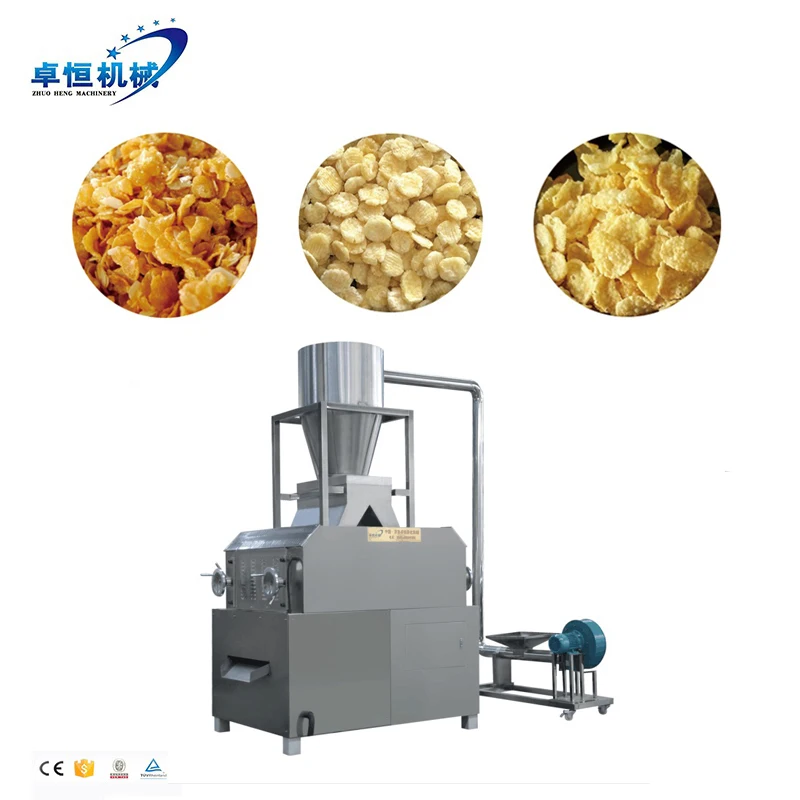 Hot Sale Industrial breakfast cereal corn flakes flaking making machine full automatic breakfast cereal making machine