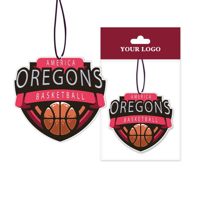 Ready to ship customized paper air freshener cotton paper perfume fragrance scented logo AROMA car air freshener