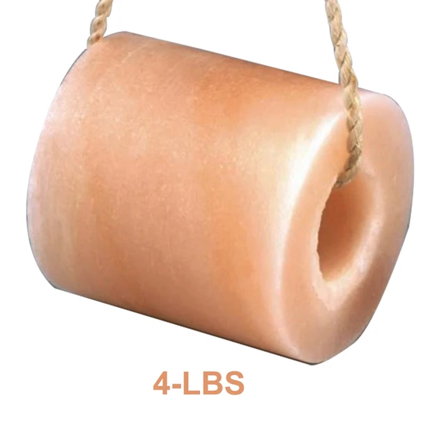 Himalayan Salt Licking Cylinder Shape Salt Licks Feed Mineral Stone 4 LBS for Livestock Cattle Horse Camel Cow Sheep