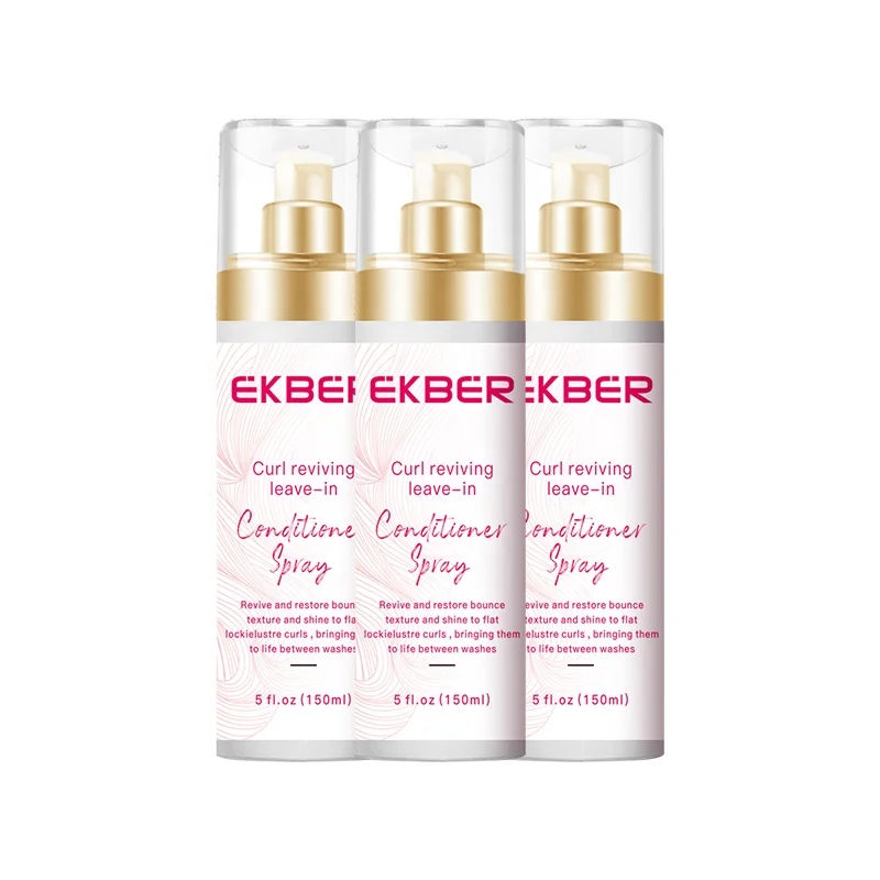 Private Label New Arrival Leave-In Conditioner Moisturizing Fortifying Detangler Spray Anti Frizz Spray for Curly Hair Products