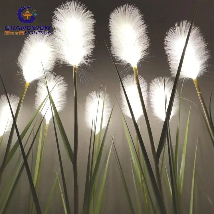 Hot sale outdoor 12V Fiber Optic LED Reed Lamp for garden decorate lights