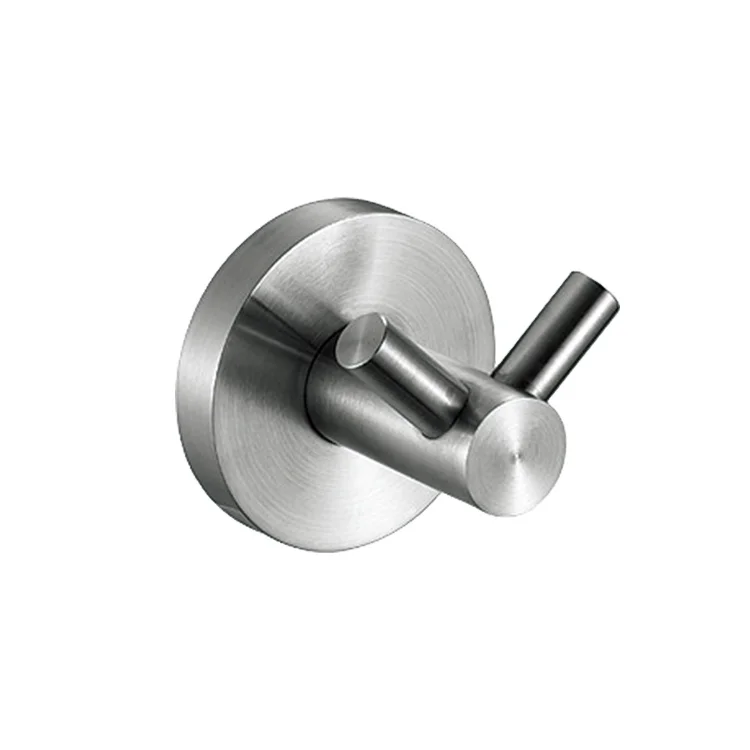 Polished Bathroom Robe Hook Single Hook 304 Stainless Steel Hanger Towel Hat Coat Clothes Wall Mounted Hook Hanger
