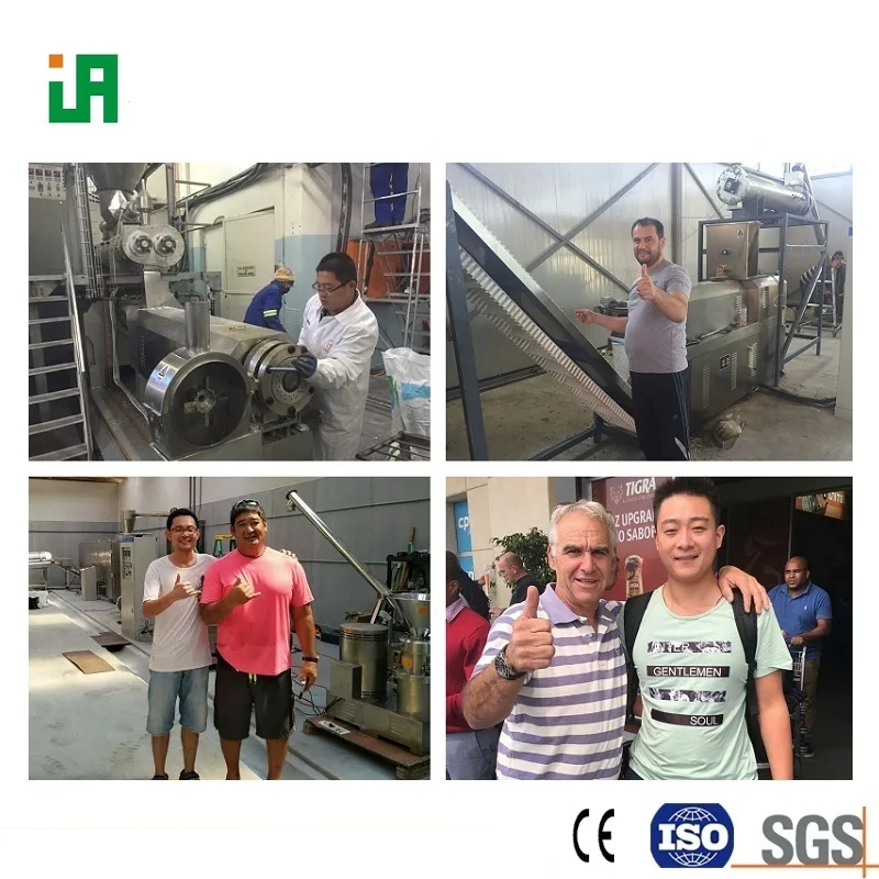 Extruded Corn Snacks Equipment Secador de Arroz Maquinaria Arroz Inflado