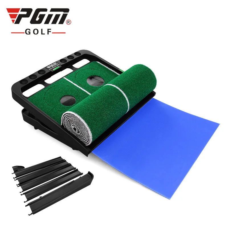 
PGM Wholesale Adjustable Hole And Slope Track Artificial Grass Golf Putting Mat 