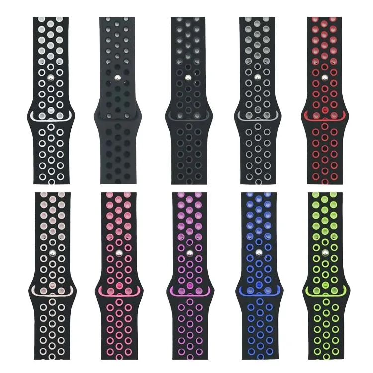 Sport Silicone Smart Watch Bands Use for Apple Watch Series 1234567 Silicone Watch Band