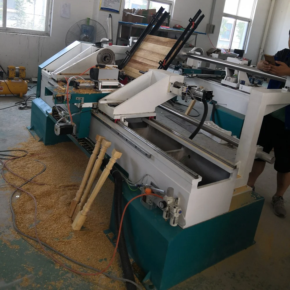 March Expo 2021 Auto Feeder Single Axis CNC Woodworking Machinery for Making Baseball Bats TJ-1530AF