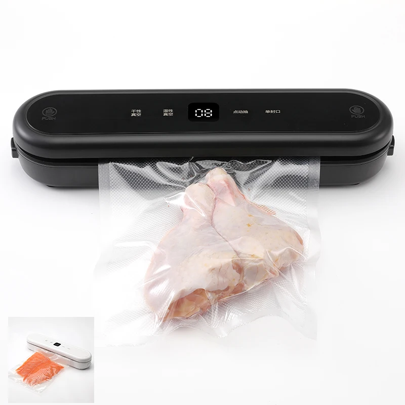 Новый инновационный светодиодный дисплей Sous Vide Vaccume Sealer ручная термозапечатывающая настольная машина
