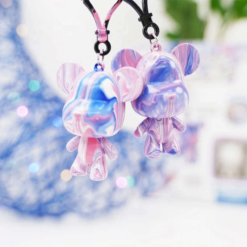 Лидер продаж, художественное ремесло, Подарочная модель, украшение, жидкий медведь, самодельный медведь ручной работы, жидкий медведь, брелок, жидкий медведь для розлива краски, набор