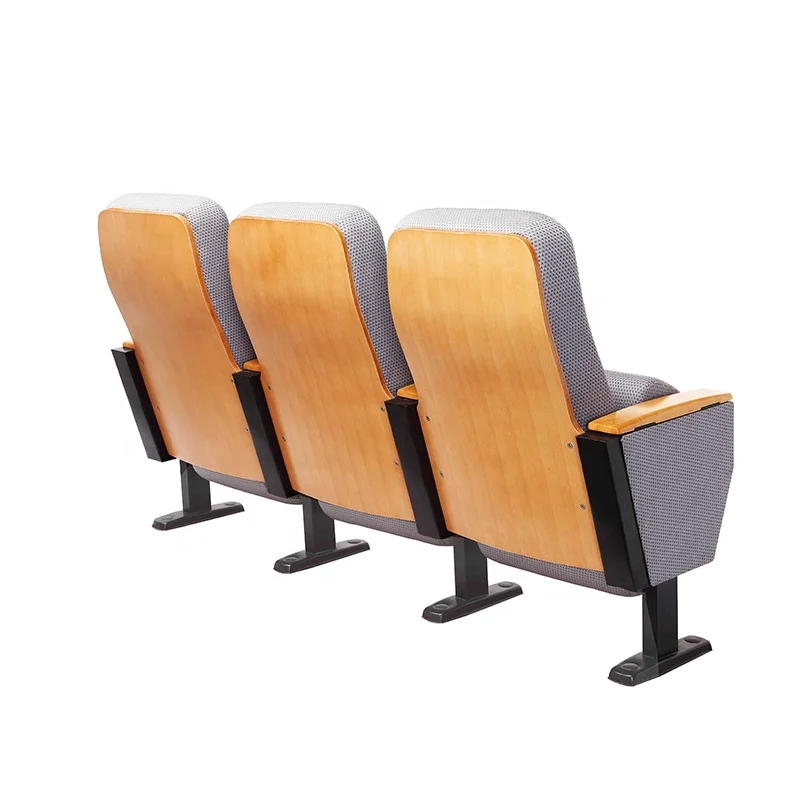 Wholesale Stadium Seats Stacking Fabric Connect indoor solid wood llecture cinema auditorium seating home theatre chair