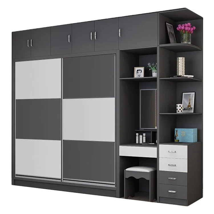 China Factory Seller wood closet door sliding wardrobe with wholesale price