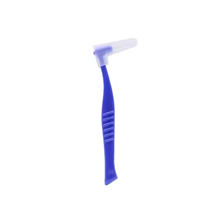 OEM L-shape disposable interdental brush cepillo dental de ortodoncia interdental deep cleaning