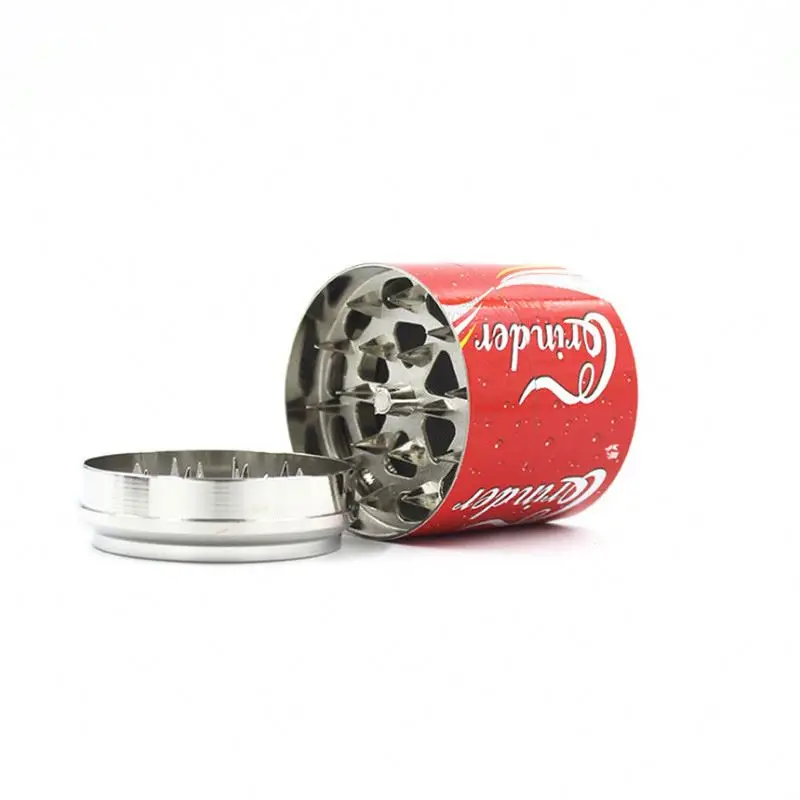 
Wholesale 4 Layer Herb Herbal Weed Grinder Weed Accessories Tobacco Crusher 52mm Metal herb grinder 