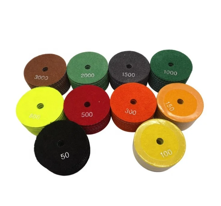 Granite Marble and Stone wet polishing Diamond Polishing pads