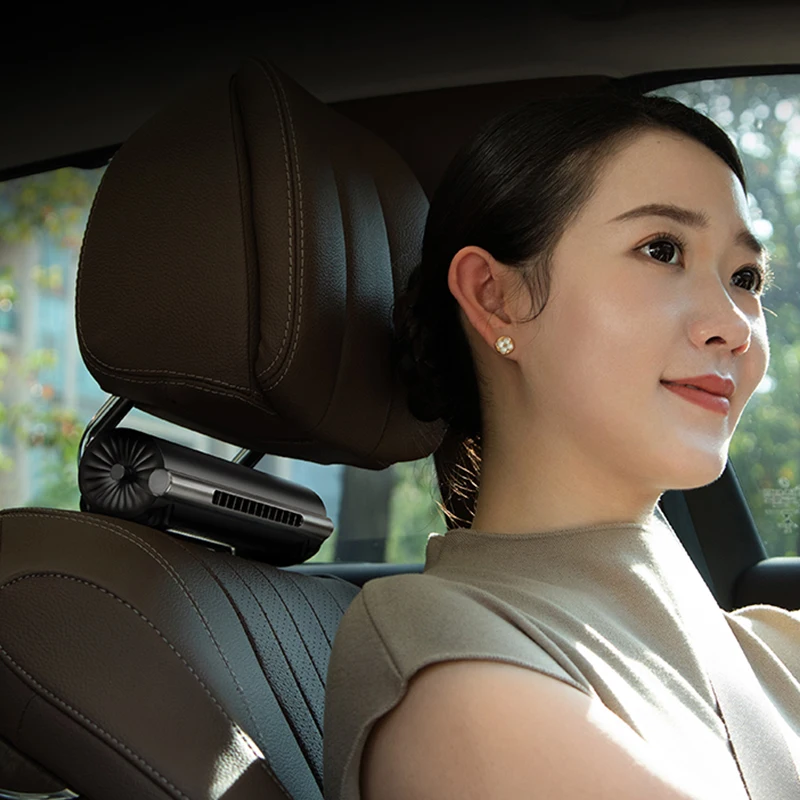 Mini Portable 3 speeds flexible cooling car fans