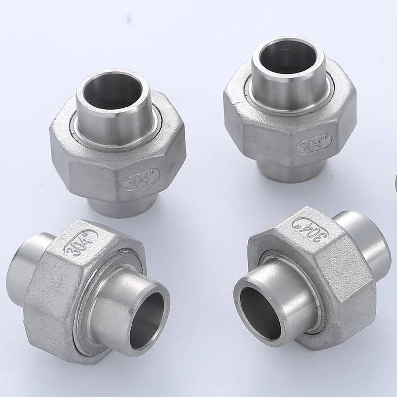 Professional Design Stainless Steel Socket Weld End Union Fitting 304 Stainless Steel Double Header Welded By Yam Butt