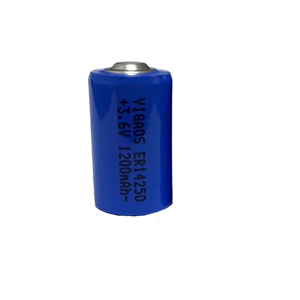 Yigaos 1/2aa primary battery 3.6 volt battery 14250 1200mAh no rechargeable er14250 battery pack OEM Accepted