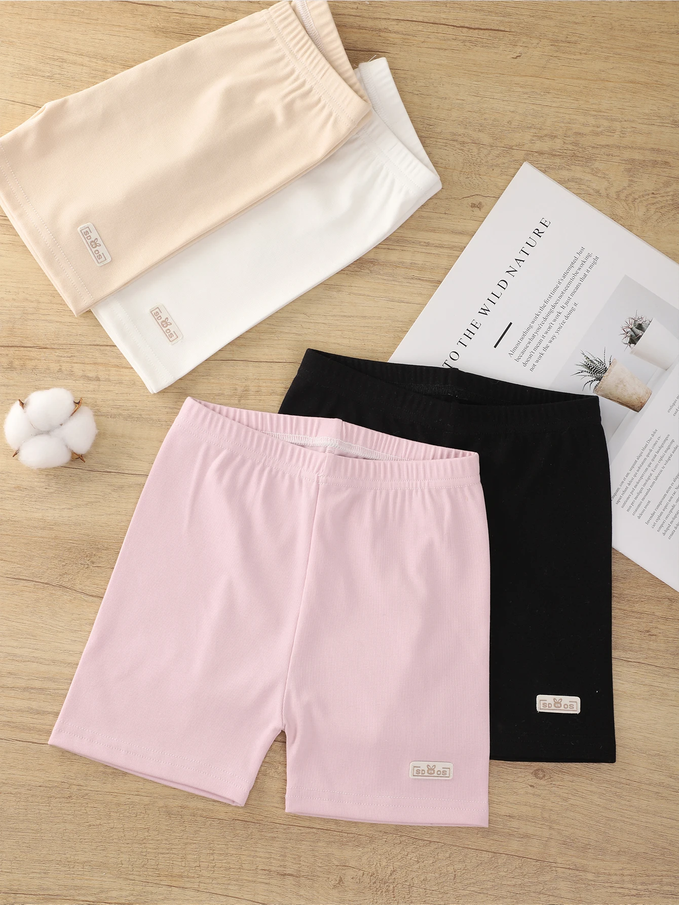 Soft Leggings Polyamide Elastan Kids Non-Slip Summer Thin Modal Rabbit Shorts For Girls