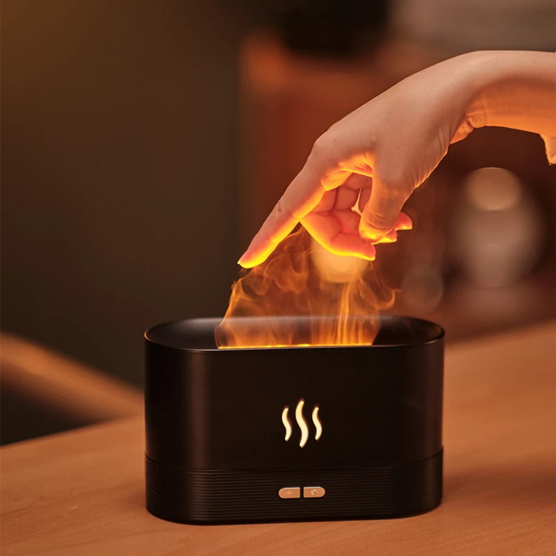Wholesale Cheap Ultrasonic Aromatherapy scent electronic fragrance Machine Customized Flame humidifier Aromas Diffuser