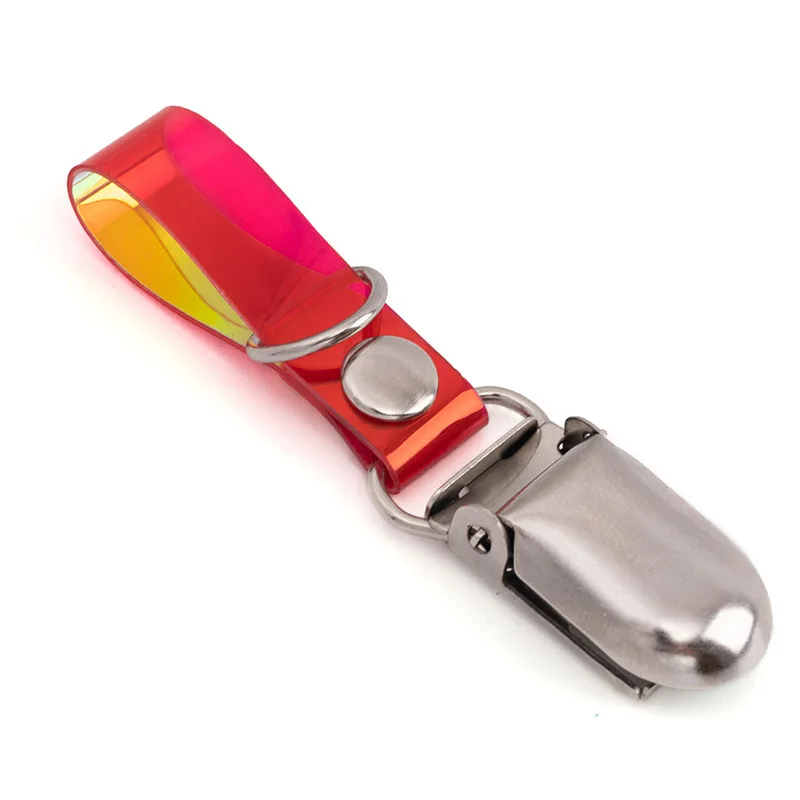 Creative transparent models duckbill keychain luggage accessories clip hang tag