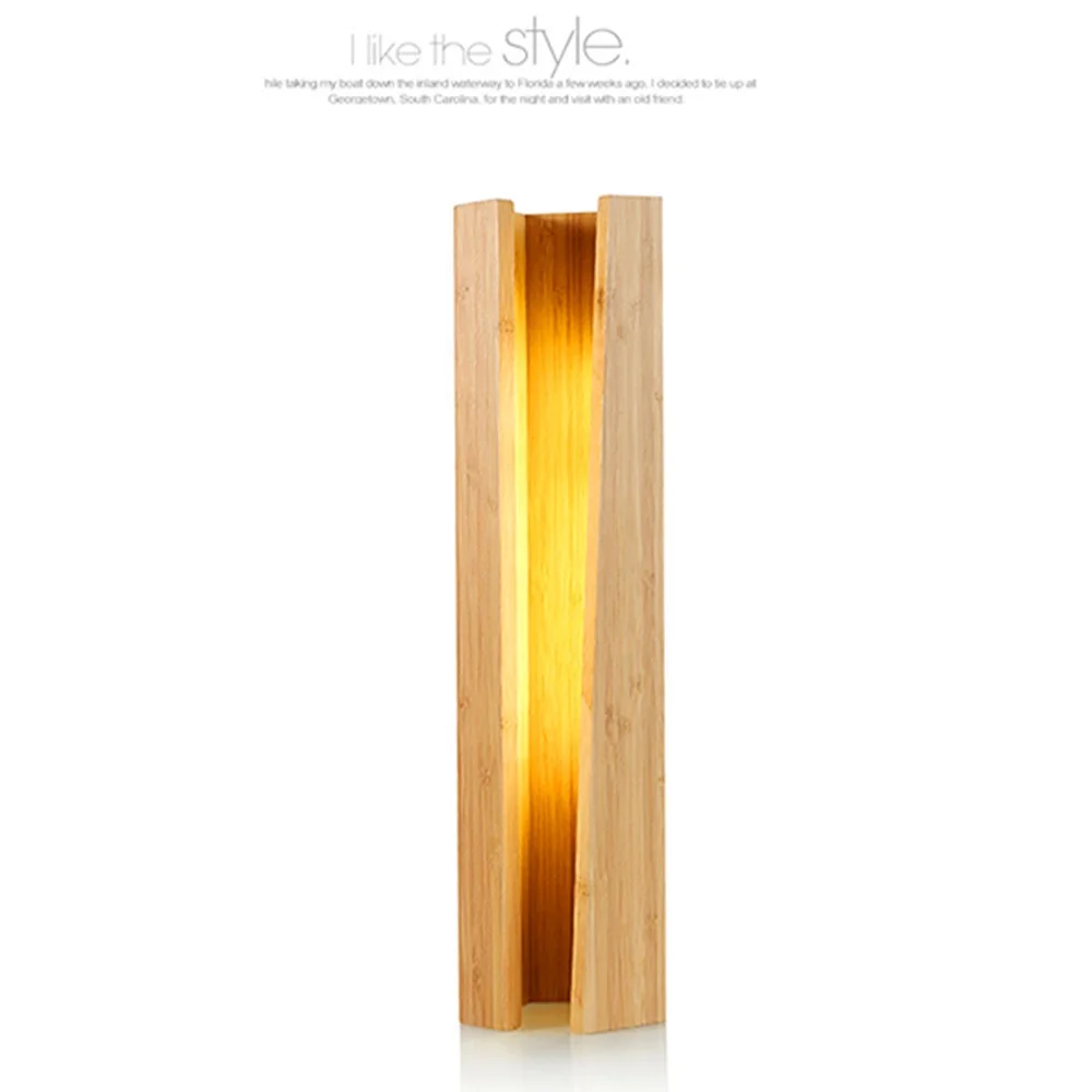 
Hot Design Hotel Bamboo Bed Table Lamp For Bedroom Table With On-off Switch 