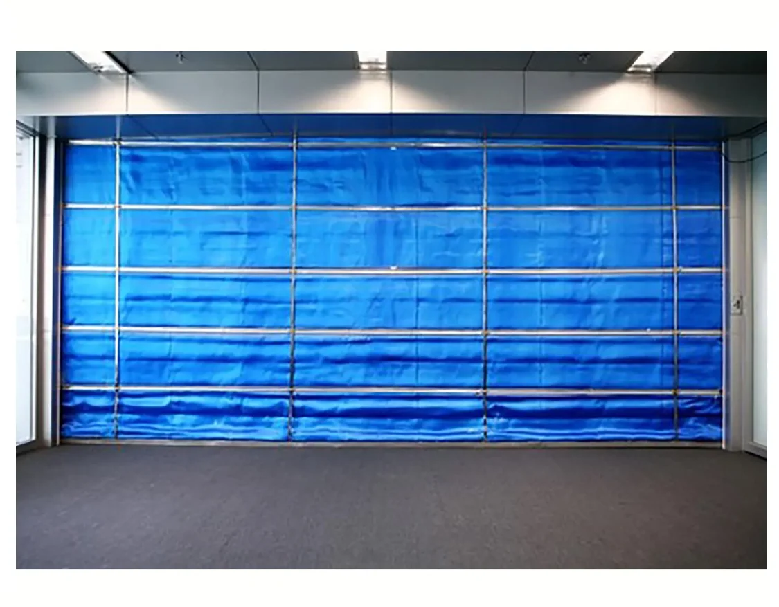 Automatic fire alarm system realizes visible linkage control of inorganic cloth fire rolling shutter door