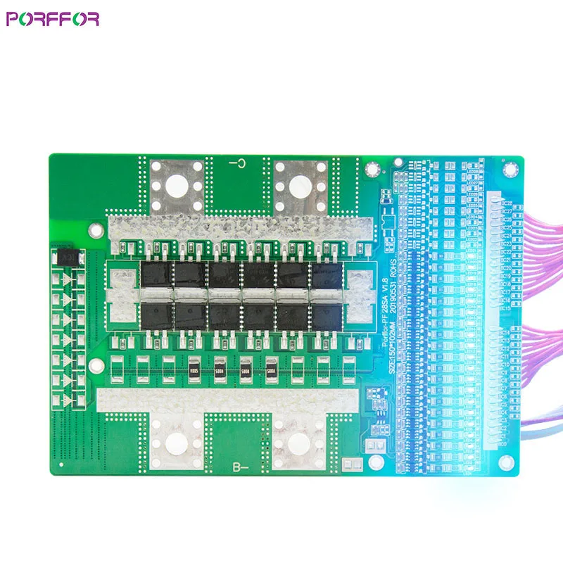 Горячая Распродажа Porffor Lifepo4 батарея BMS плата с общим портом 120A 24s 100a для 3 2 в
