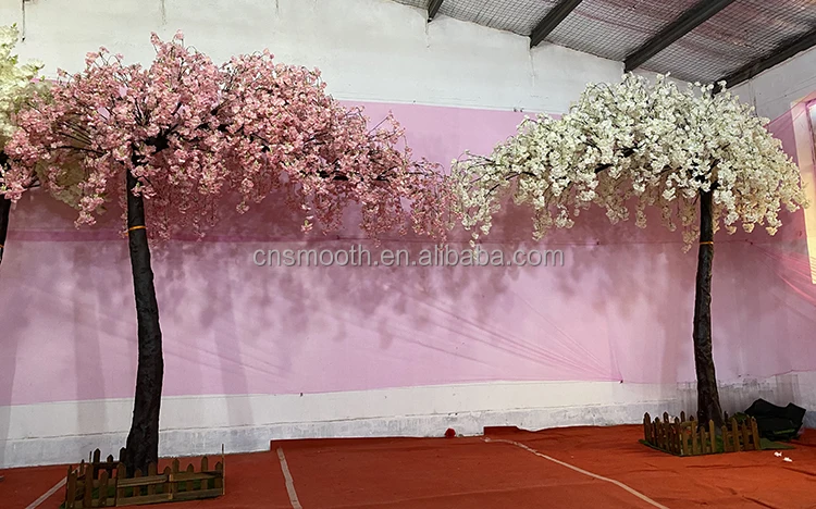 Hot Sales Tall Sakura Trees White Pink Cherry Blossom Trees For Party Events Decoration