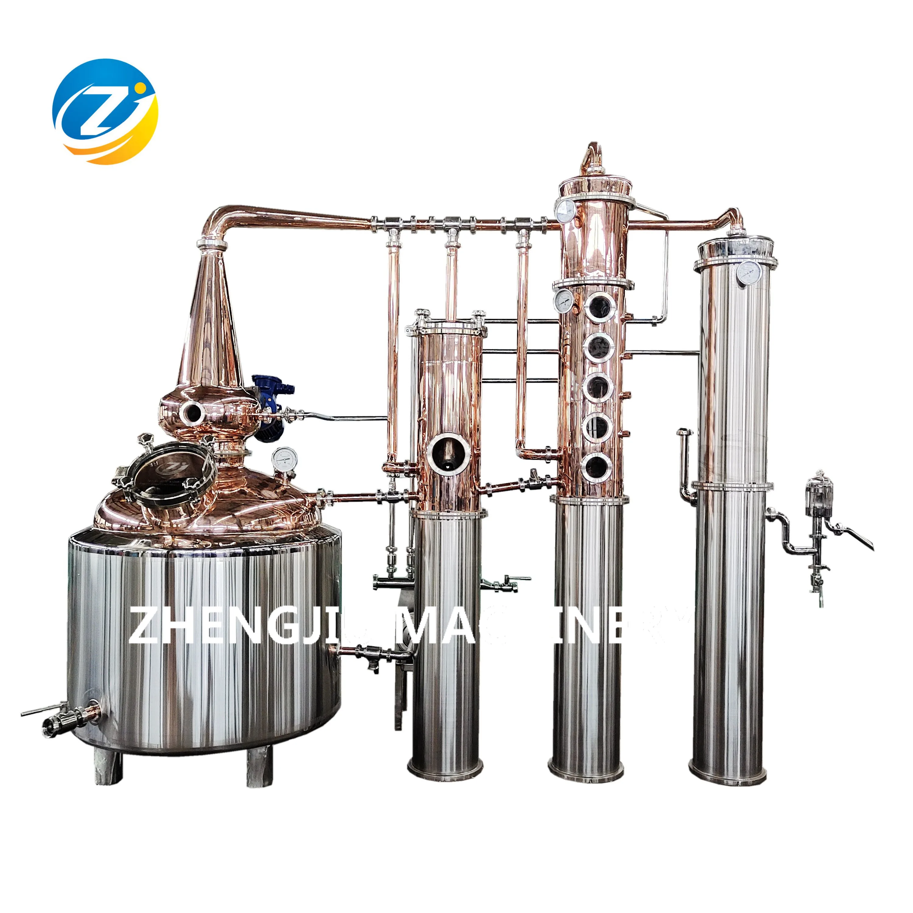 200L Copper Column isuzu steering column electric steam weeder alcohol distillation column