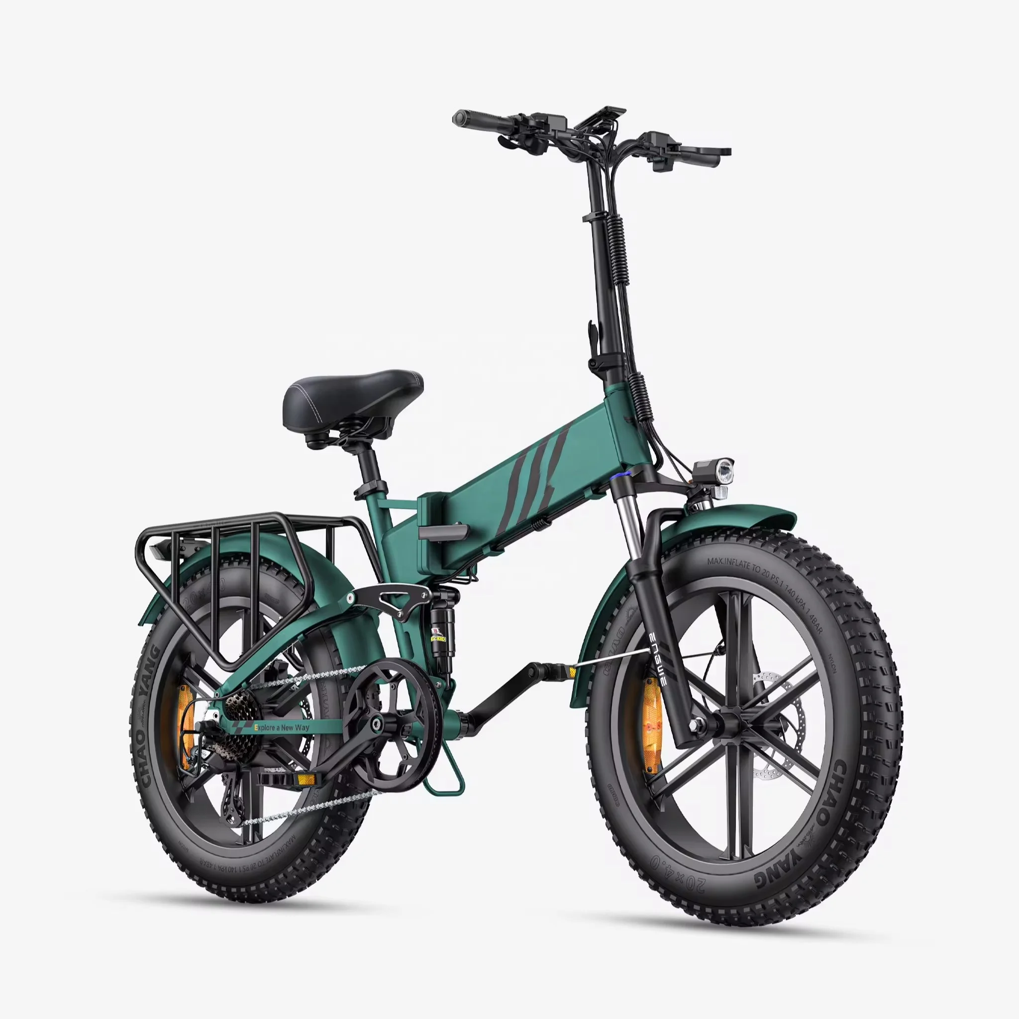 Fat tire folding ebike Full Suspension  Fat Tire Retro Vintage Electric Bike electric bicycle 20 inch fat tire folding e bike