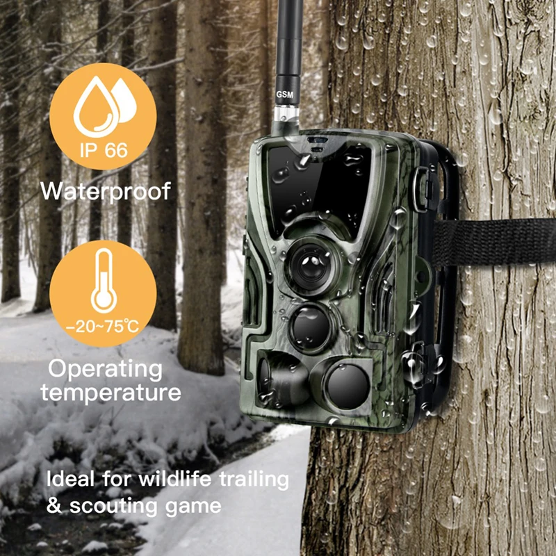Home Security 2g cameras Hunt 2.4 Inches IP65 Waterproof gsm mms Trail Hunting Camera with CE FCC ROHS