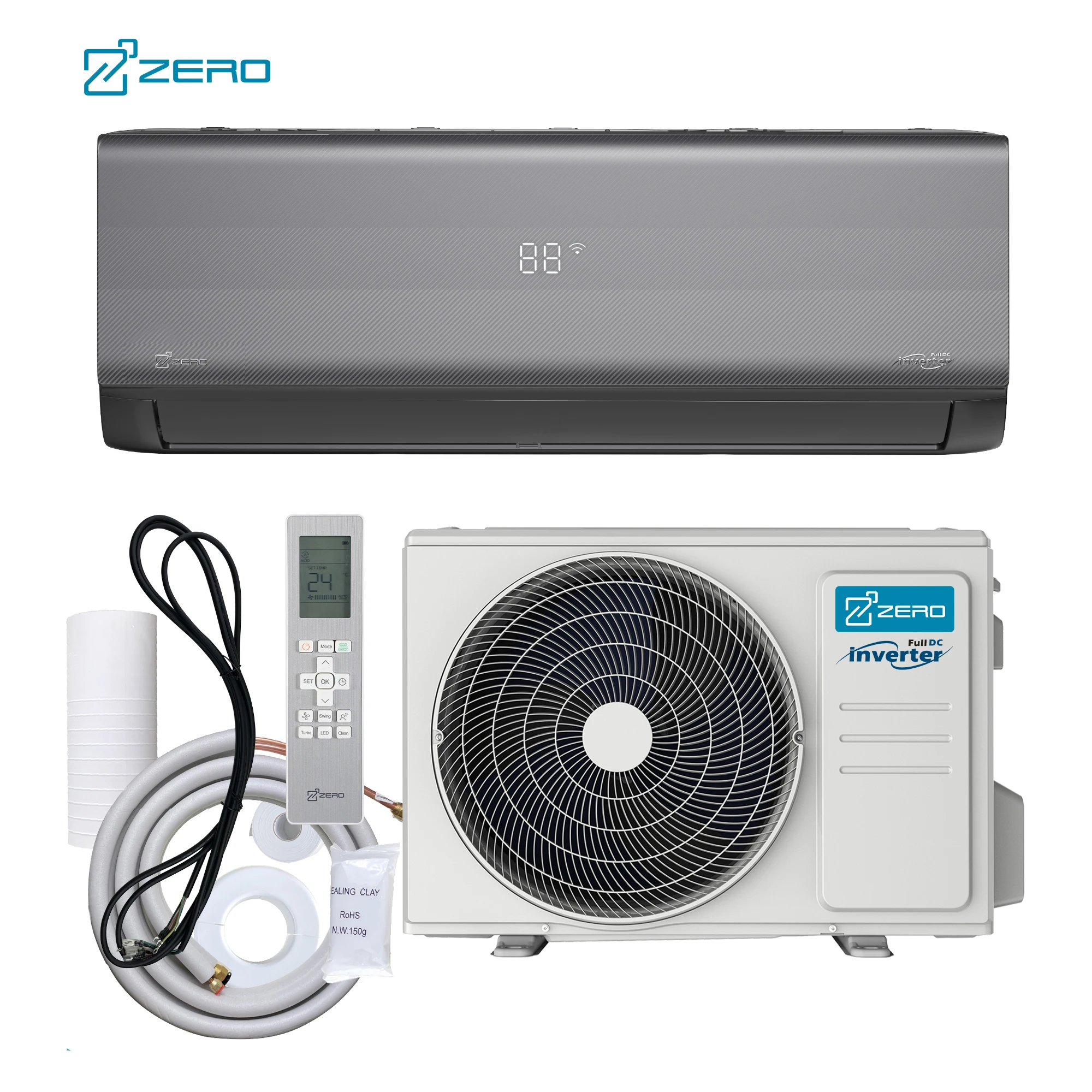 ZERO Z-pro 21 seer mini wall mount split air conditioner 24000 30000 36000 BTU split unit air conditioners cooling heat