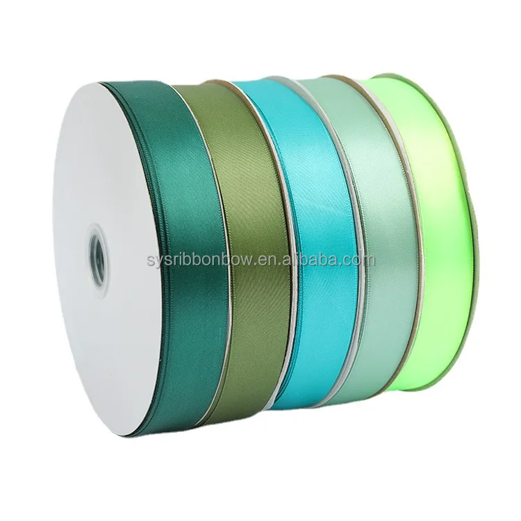 Factory Wholesale Luxury Gift Wrapping 196 Colors 3-100mm Polyester Plain Silk Satin Ribbon Roll
