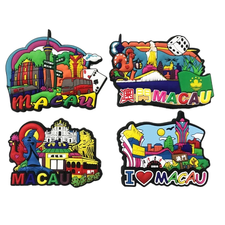 Custom Printed 3d Tourism Souvenirs Refrigerator Magnets Promotional Fridge Magnets Sticker Maker for Different Countries