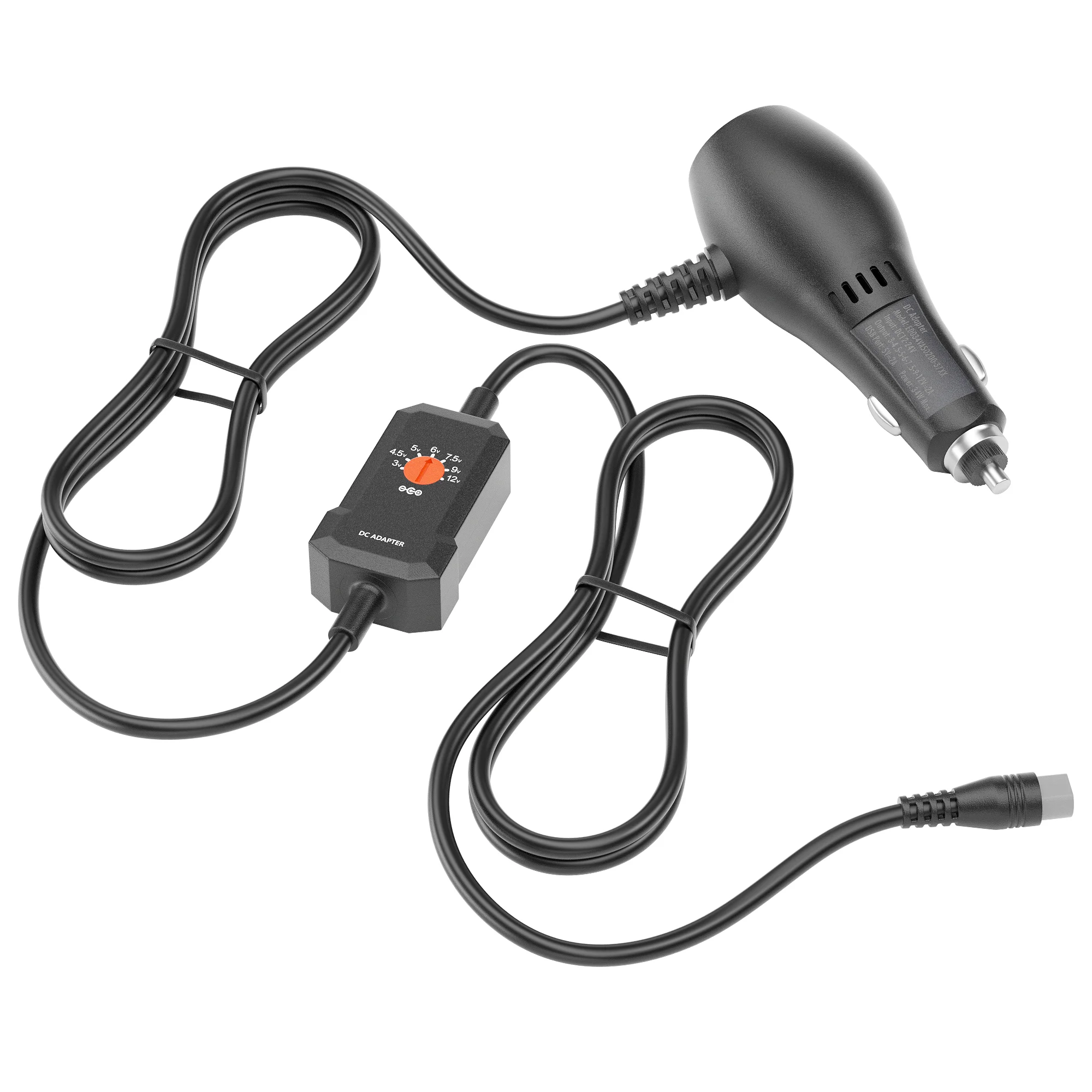 34W 12V 2A Car Charger for Portable DVD Player/Snailax Seat Cushion/GPS/Speaker  with 8 Connector