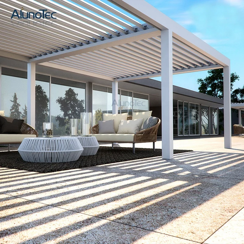 Direct Factory Opening Closing Motorized Aluminum Outdoor Gazebo For Car Shading