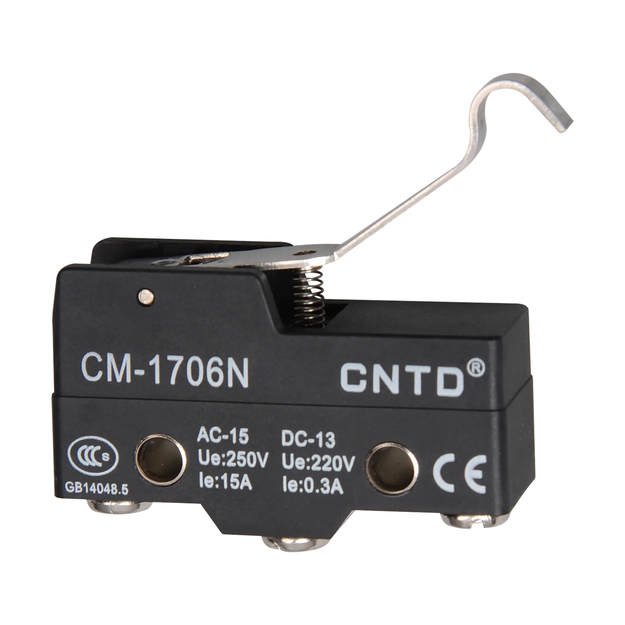 CNTD Engineering Plasics Shell High Accuracy Various Actuators 15A 250V Horizontal Limit Switch CM-1703NM