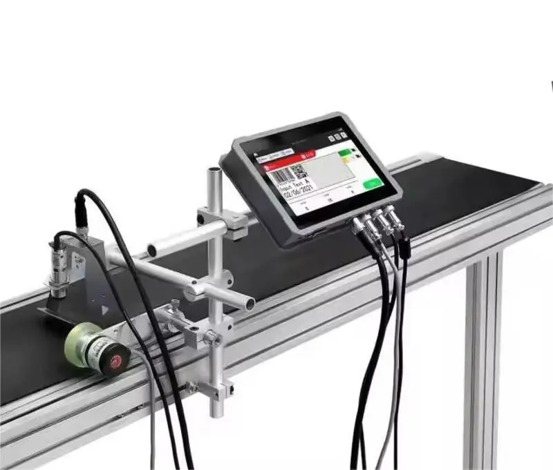 Automatic Code Jet Printer Date Batch Number Packaging Plastic Bag Assembly Line Inkjet Printing