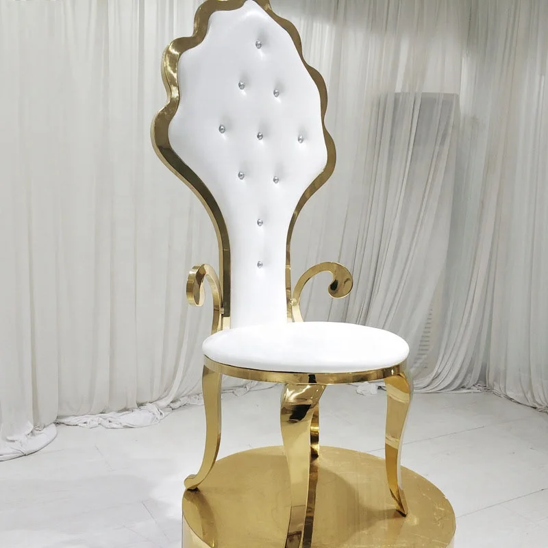 Оптовая продажа белая мебель для дома высококачественный обеденный стул кожаные золотые обеденные стулья из нержавеющей стали