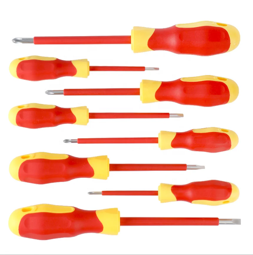 8pcs professional insulated hand tool screwdriver bit technology good price screwdriver insulated