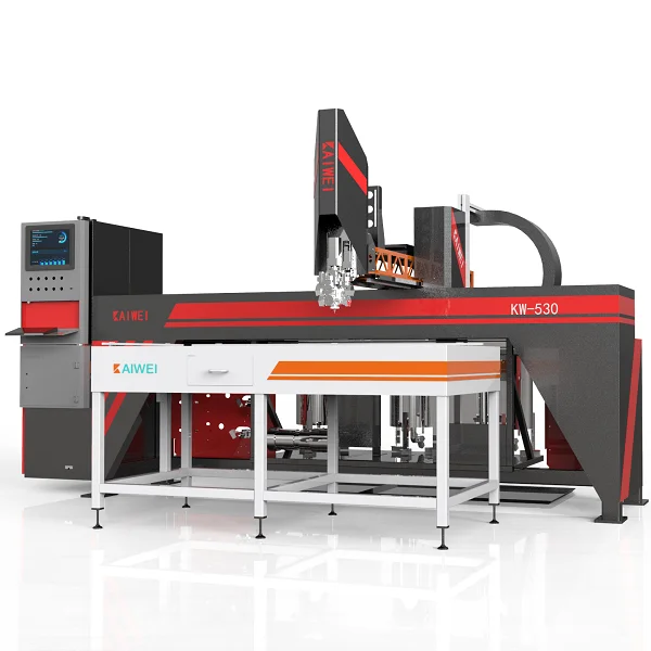 Трехкомпонентная машина для прокладки резины KW530, машина для прокладки полиуретана, автоматическая машина для прокладки пены